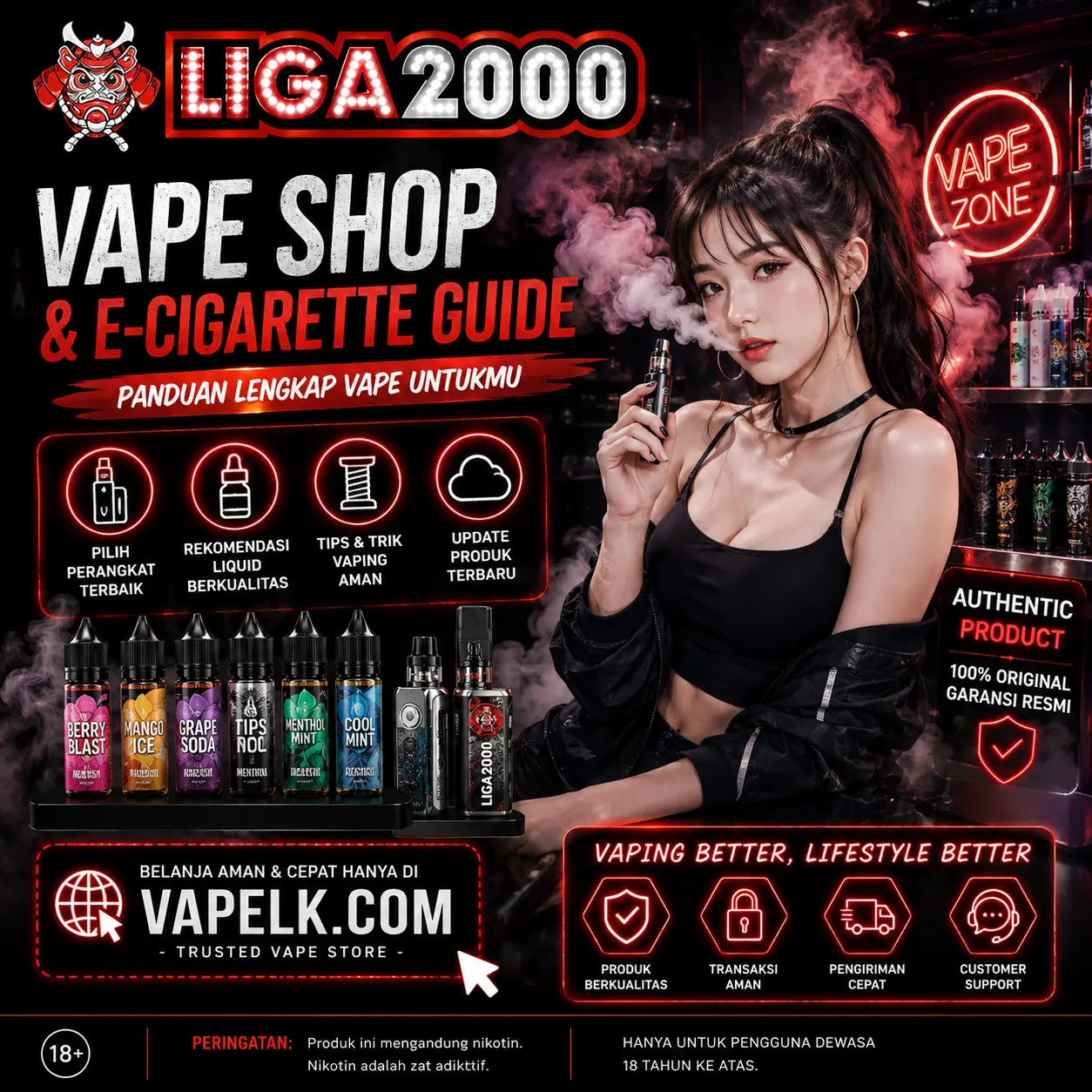 LIGA2000 Vape LK: Panduan Memilih Perangkat Rokok Elektrik dan E-Liquid Terbaik untuk Pengguna Modern